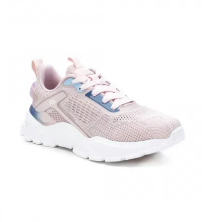 Xti Women's Lace-up Sneakers In Nude In Pink