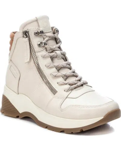 Xti Women's Leather Booties In Ice In Blue
