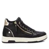 Xti Women's Leather High Top Sneakers In Black In Black
