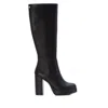 Xti Women's Leather Lateral Zip Boots In Black In Black