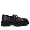 Xti Women's Leather Moccasins By  In Black