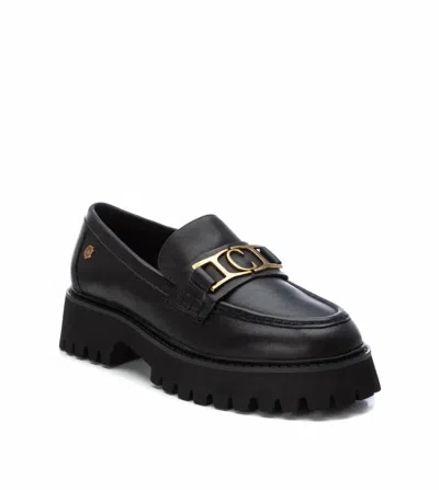 Xti Women's Leather Moccasins In Black