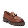 Xti Women's Leather Moccasins In Camel In Multi
