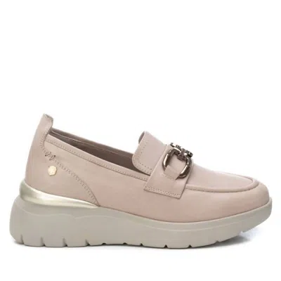 Xti Women's Leather Moccasins In Ice In Blue