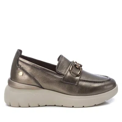 Xti Women's Leather Moccasins In Plumb In Multi
