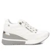 Xti Women's Leather Quilted Sneakers In White In White