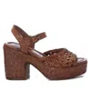 Xti Women's Leather Sandal In Taupe In Grey