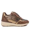 Xti Women's Leather Sneakers In Taupe In Grey