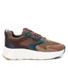 Xti Women's Leather Tele Sneakers In Taupe In Grey