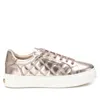 Xti Women's Leather Trainer Sneakers In Bronze In Gold