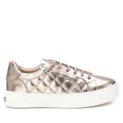 XTI WOMEN'S LEATHER TRAINER SNEAKERS IN BRONZE