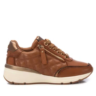 Xti Women's Leather Trainer Sneakers In Camel In Brown