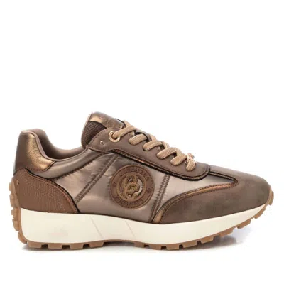 Xti Women's Leather Trainers Sneakers In Taupe In Grey