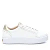 Xti Women's Leather Trainers Sneakers In White In White