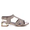 Xti Women's Low Heel Sandals In Plumb In Multi