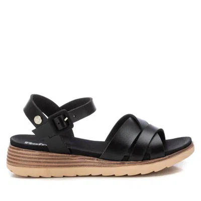 Xti Women's Low Wedge Sandals In Black