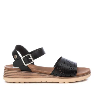 Xti Women's Low Wedge Sandals In Black