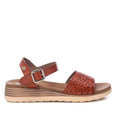 Xti Women's Low Wedge Sandals In Camel In Brown