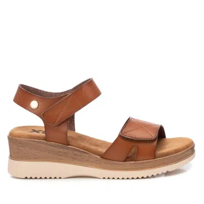 Xti Women's Low Wedge Sandals In Camel In Brown