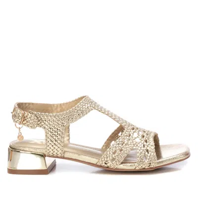 Xti Women's Low Wedge Sandals In Gold