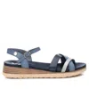 Xti Women's Low Wedge Sandals In Navy In Black