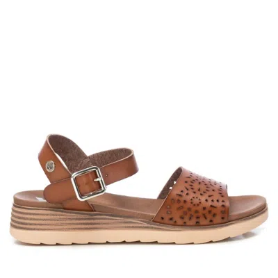 Xti Women's Low Wedge Sandals In Taupe In Grey