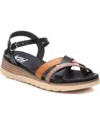 Xti Women's Low Wedge Strappy Sandals In Black In Black