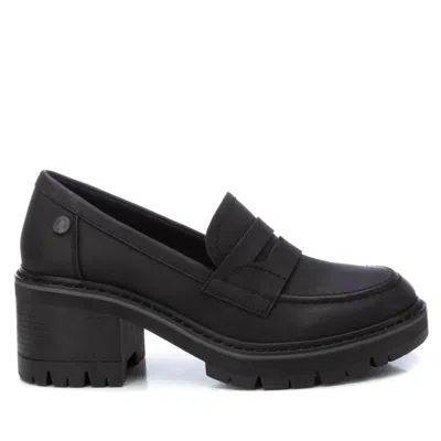 Xti Women's Mask Detail Moccasins In Black