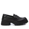 Xti Patent Leather Chunky Loafer In Black