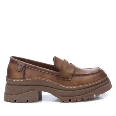Xti Women's Mask Detail Moccasins In Taupe In Grey