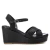 Xti Women's Criss Cross Wedge Sandals By  In Multi