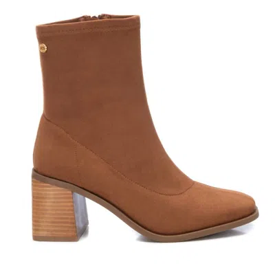 Xti Women's Microfiber Ankle Booties In Camel In Brown