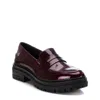 Xti Women's Moccasins Loafer In Burgundy In White