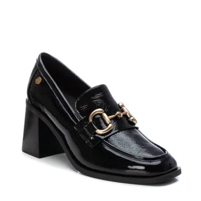 Xti Women Patent Leather Heeled Loafers In Black