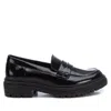Xti Patent Leather Chunky Loafer In Black
