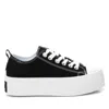 Xti Women's Platform Canvas Sneakers Refresh By  In Black