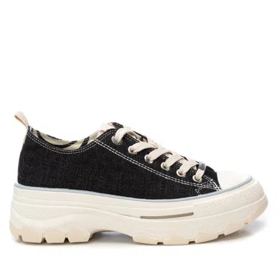 Xti Women's Platform Canvas Sneakers Refresh By  In Black