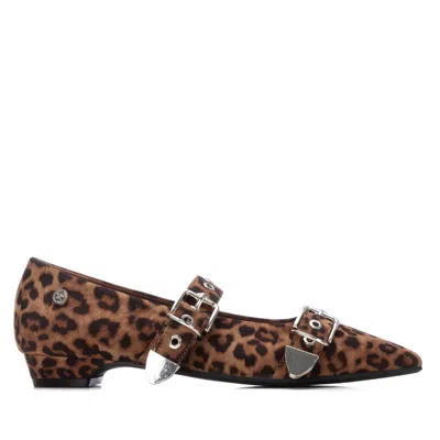 Xti Women's Pointed Toe Mary Jane Ballet Flats By  In Brown