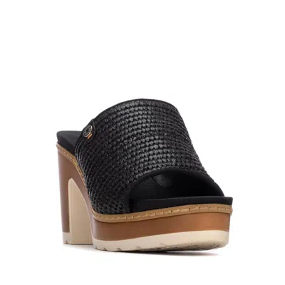 Xti Women's Refresh Collection Block Heel Slip On Sandals In Black