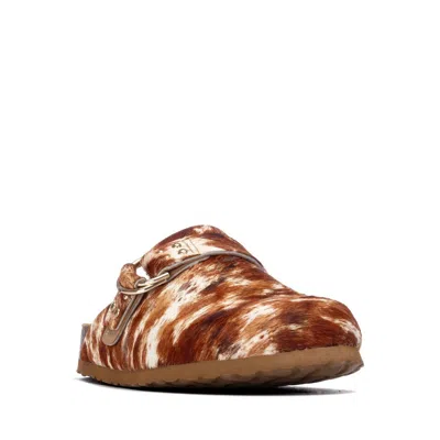 Xti Women's Refresh Collection Suede Clog Mule Flats In Brown