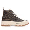 Xti Women's Refresh Lace Up Ankle Booties In Leopard In Brown