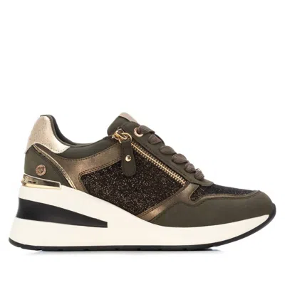 Xti Women's Round Toe 144379 Sneakers In Kakhi In Brown