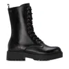 Xti Women's Round Toe 144388 Booties In Black In Animal Print