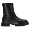 Xti Women's Round Toe 144420 Booties In Black In Animal Print