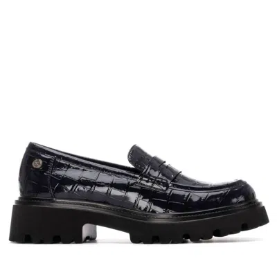 Xti Women's Round Toe 144425 Shoes In Navy In Black