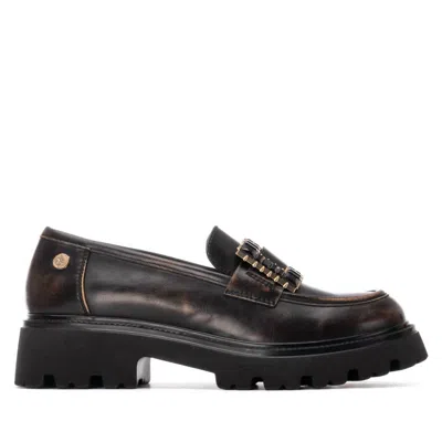 Xti Women's Round Toe 144429 Shoes In Bronze In Black