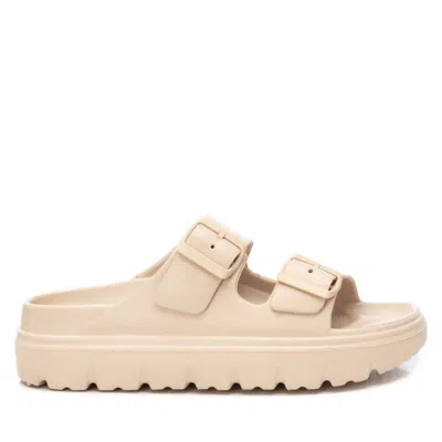 Xti Women's Rubber Flat Sandals By  In Beige