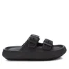 Xti Women's Rubber Flat Sandals In Black In Black