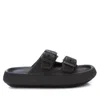 Xti Women's Rubber Flat Sandals In Black In Black