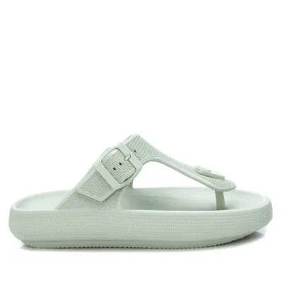 Xti Women's Rubber Flip Flops Sandals In Turquoise/aqua In Green
